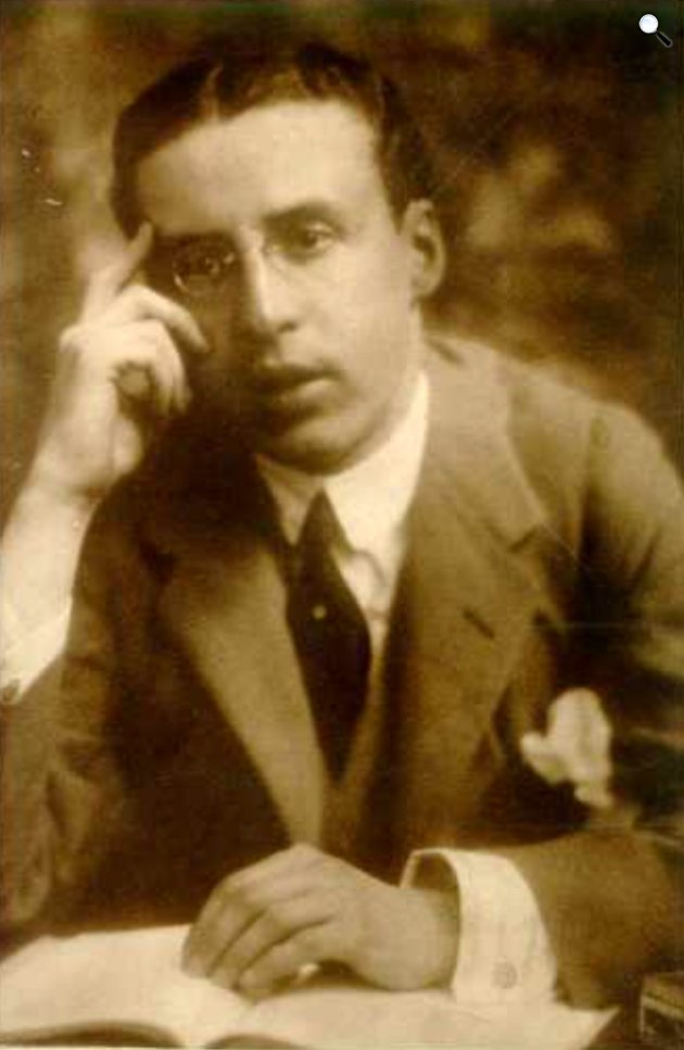 Baumgarten Ferenc Ferdinánd (1880-1927) magyar esztéta, műkritikus, 1914 (Fotó: magyarzsido.com)