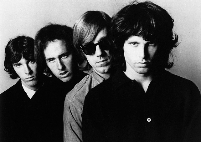 The Doors - John Densmore, Robby Krieger, Ray Manzarek, Jim Morrison, 1966 (Fotó: Joel Brodsky; Distributed by Elektra Records)