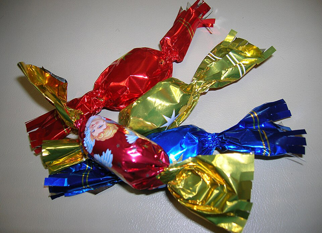 Szaloncukor, karácsonyi édesség (Fotó: Wikimedia)