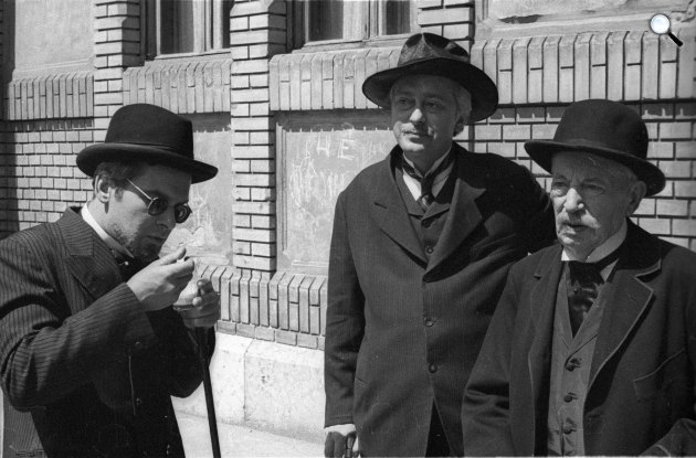 Aranysárkány - Latinovits Zoltán, Mensáros László és Gózon Gyula színművészek, 1966 (Fotó: Fortepan/Hunyady József)