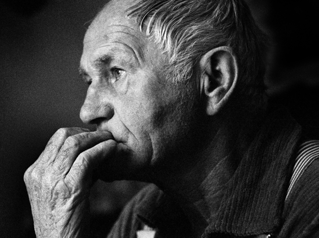 Bohumil Hrabal (1914-1977) cseh író, 1988 (Fotó: Hana Hamplova/Wikimedia)