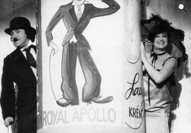 Volt egyszer egy Városliget c. nosztalgia-show - Gálvölgyi János és Voith Ági színművésze, 1986 (Fotó: Fortepan/Magyar Hírek folyóirat)
