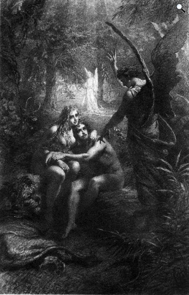 Zichy Mihály - Madách Imre Az ember tragédiája, illusztráció, 1887 (Fotó: Hung-Art)