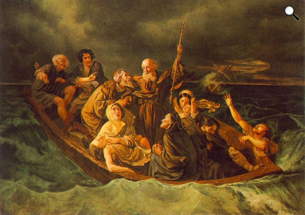 Zichy Mihály: Mentőcsónak, 1847 (Fotó: MNG)