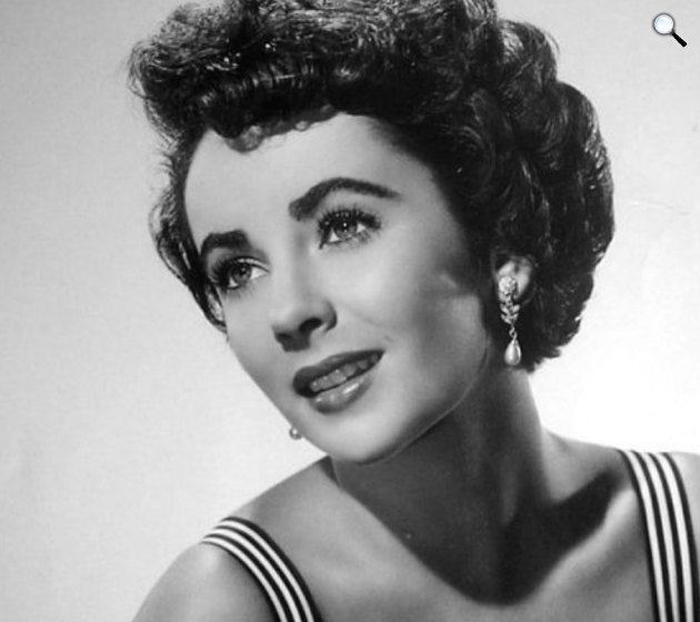 Elizabeth Taylor (1932-2011) kétszeres Oscar-díjas színésznőről készült reklámfotó (Fotó: Wikimedia)