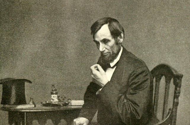 Abraham Lincoln (1809-1865) az Amerikai Egyesült Államok 16. elnöke, az első republikánus elnök, 1908, részlet (Fotó:  Wikimedia/Flickr/Abraham Lincoln and the battles of the Civil War)