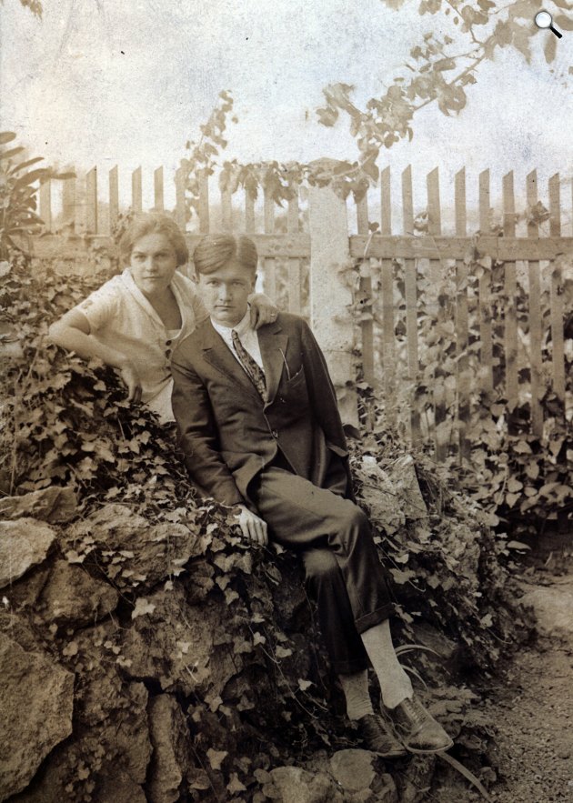 Németh László író és felesége, Démusz Gabriella, 1925 (Fotó: Fortepan/Németh László Társaság)