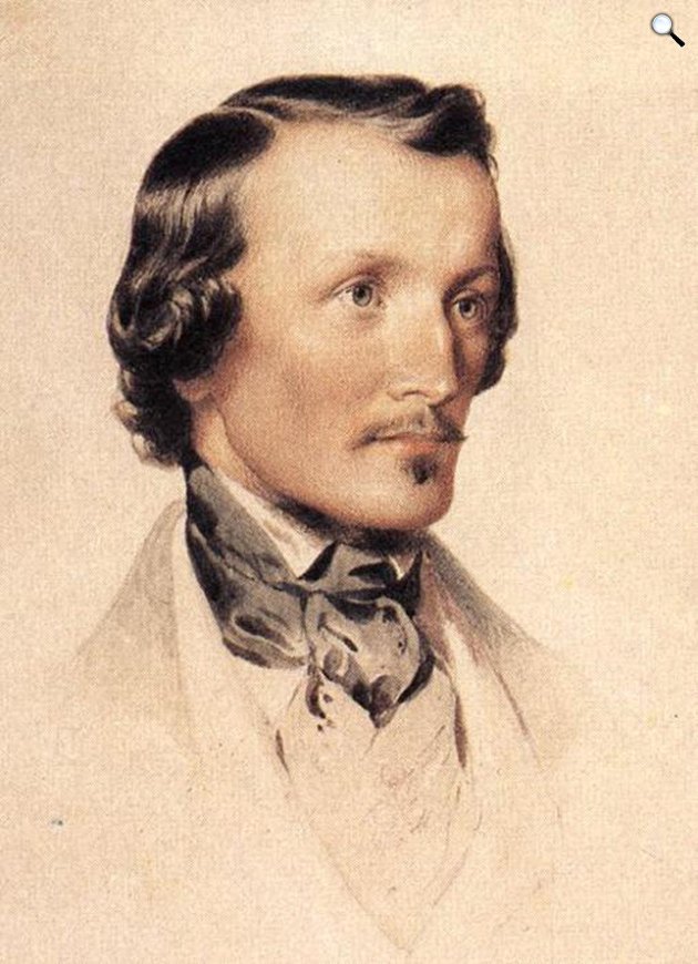Barabás Miklós: Clark Ádám, a Lánchíd tervezője, 1840 (Fotó: OSZK)