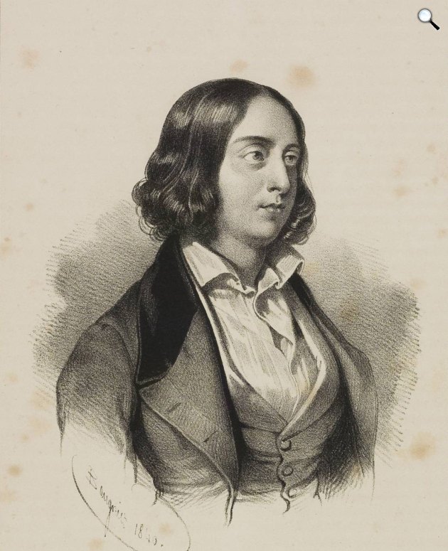Charles Baugniet: George Sand (1804-1876) francia írónő férfiruhában, rövid hajjal (Fotó: Europeana.eu/Katholieke Universiteit Leuven, Public Domain)