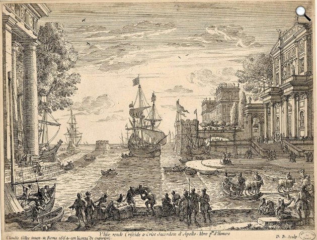 Barrière Dominique - Claude Lorrain: - Ulysse - Homérosz: Odüsszeia - jelenet az eposzból (Fotó: Wikimedia)