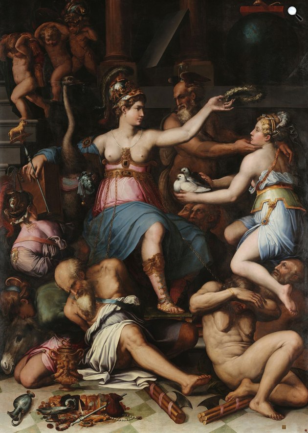 Giorgio Vasari: Az igazságosság és igazság allegóriája, 1543 (Fotó: Wikimedia/Google Arts and Culture)