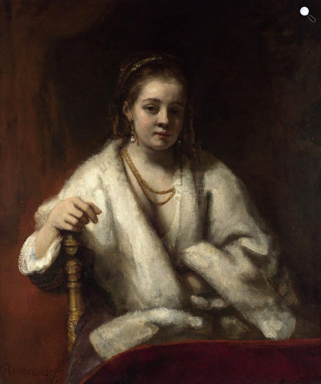Rembrandt: Hendrickje Stoffels portréja, c. 1654 (Fotó: Wikimedia/National Gallery)