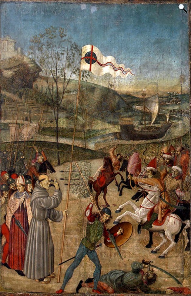 Kapisztrán Szent János a csatában, 1480 (Fo: Wikimedia Commons/artribune.com)