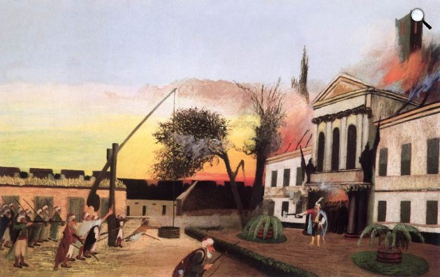 Csontváry Kosztka Tivadar: ZrÍnyi kirohanása, 1903 (Fotó: Janus Pannonius Múzeum)