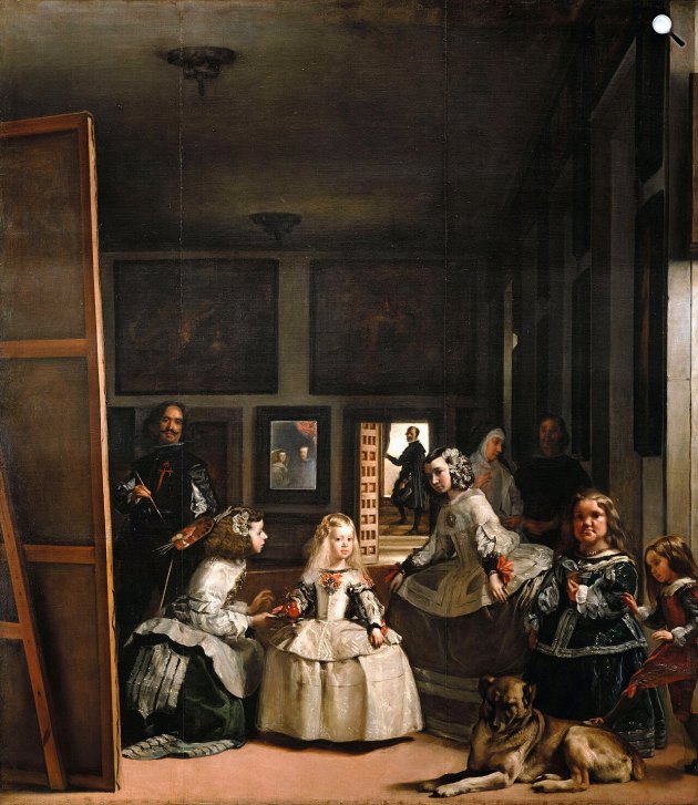 Diego Velázquez: Las Meninas, Az udvarhölgyek, 1656 (Fotó: Wikimedia/Prado in Google Earth)
