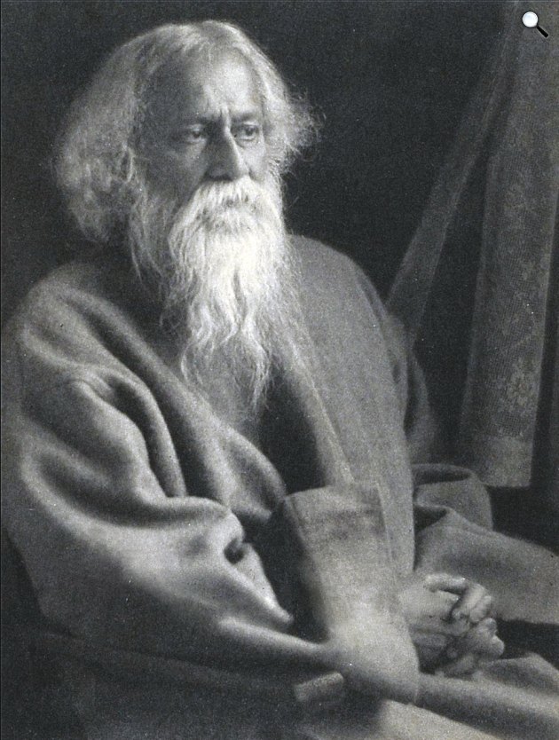 Rabindranáth Tagore (1861-1941) Nobel-díjas bengáli nyelvű indiai író, költő, 1941 (Fotó: Wikimedia)