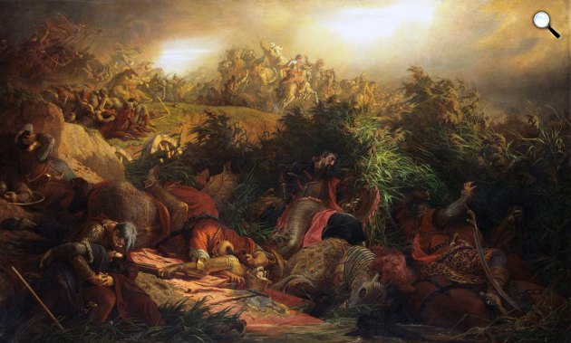 Székely Bertalan: A mohácsi csata 1526, 1866 (Fotó: Wikimedia/MNG)