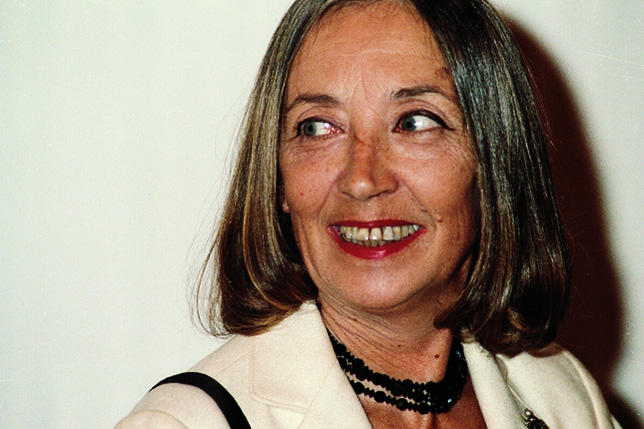 Oriana Fallaci (1929-2006) író, újságíró, 1987 (Fotó: Wikimedia/ph Gian Angelo Pistoia)