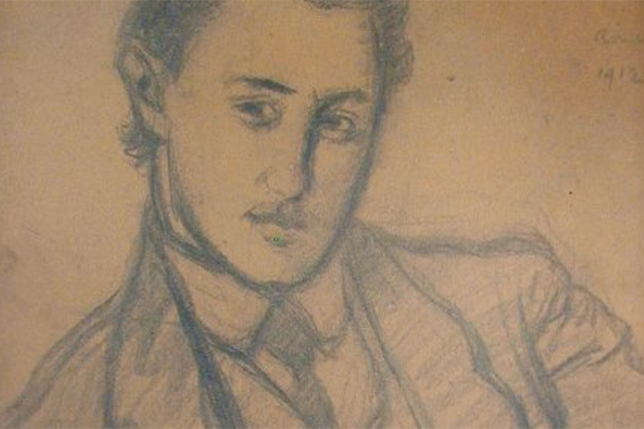 Rippl Rónai József: Weiner Leó (1885-1960) kétszeres Kossuth-díjas magyar zeneszerző, a 20. századi magyar zene konzervatív ágának egyik legkiválóbb képviselője, részlet (Fotó: Europeana/Rippl-Rónai Megyei Hatókörű Városi Múzeum - Kaposvár)