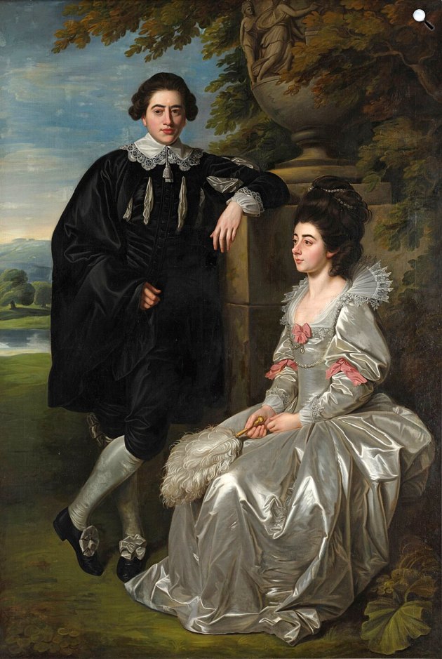 Nathaniel Dance-Holland: Úriember és felesége, esetleg William Henry Cavendish, Portland 3. hercege és Dorothy Cavendish (Fotó: Wikimedia/Sothebys