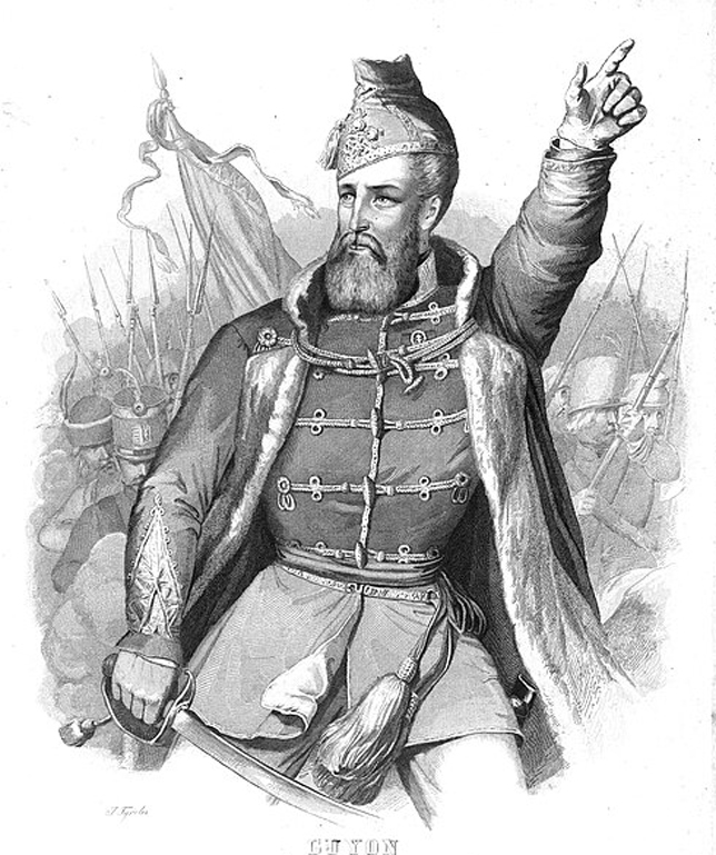 Gróf Guyon Richárd (1813-1856) az 1848–49-es szabadságharcban a magyar honvédség tábornoka, Hursid pasa néven lett a török hadsereg tábornoka (Fotó: Wikimedia)