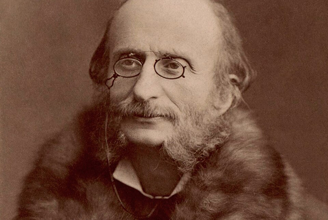 Jacques Offenbach (1819-11880) francia zeneszerző, csellista, 1870, részlet (Fotó: Wikimédia/Nadar/Adam Cuerden /Gallica Digital Library)