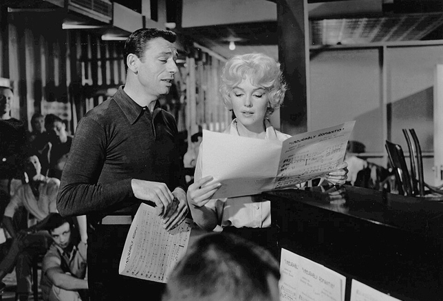 Szeressünk! - Marilyn Monroe és Yves Montand, 1960 (Fotó: Wikimedia!/20th Century Fox)